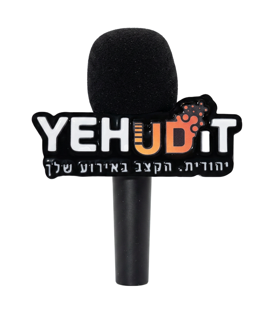 Yehudit – לוגו תלת-מימד למיקרופון